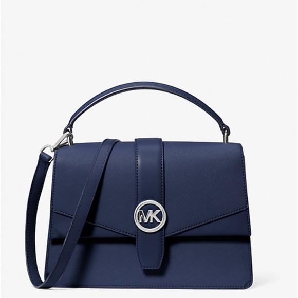 Michael Kors Greenwich Medium Saffiano Leather Satchel - Picture 1 of 7